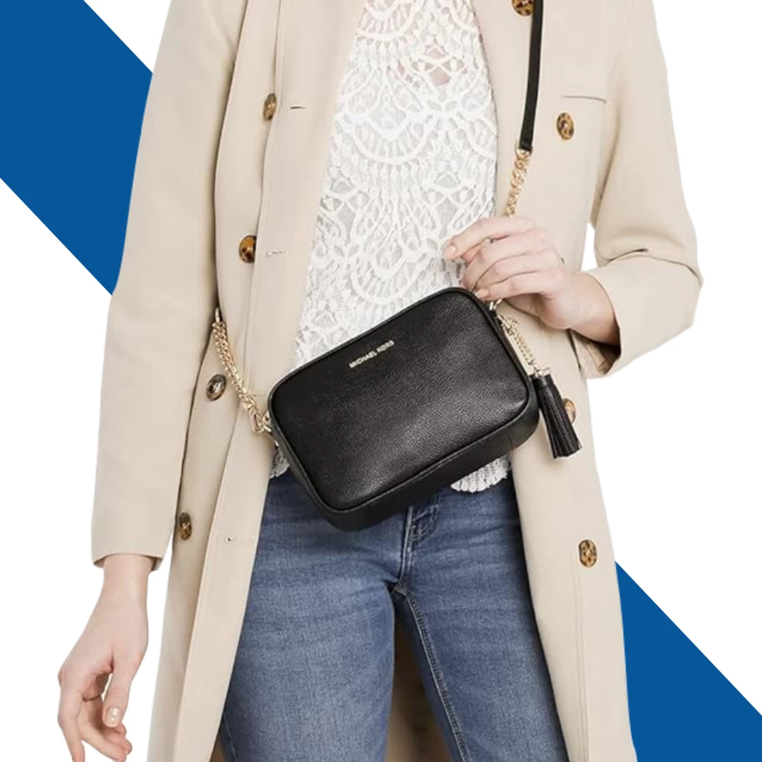 Diva Online Store Michael Kors Ginny Medium Logo Crossbody Bag Black